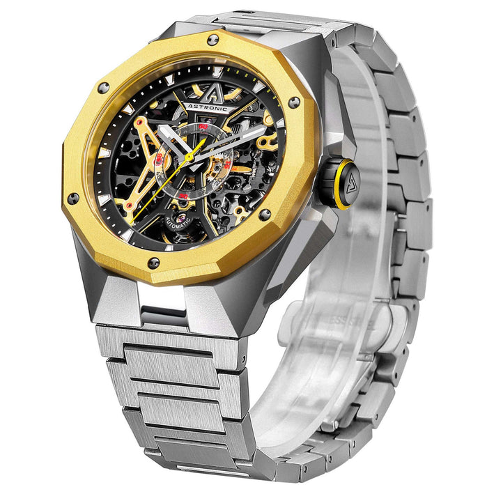 Astronic Apache Skeleton Automatic Yellow SS angled shot picture