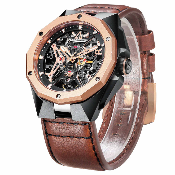 Astronic Apache Skeleton Automatic Rose Gold