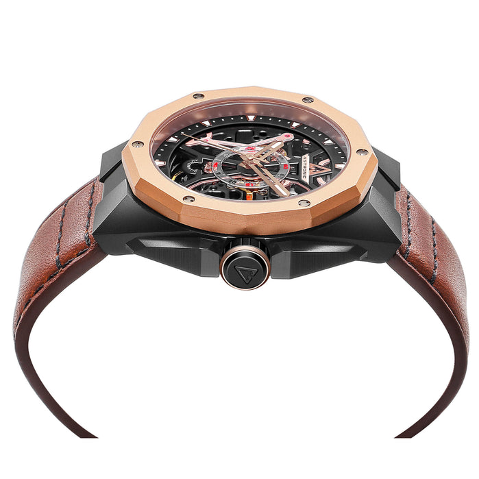 Astronic Apache Skeleton Automatic Rose Gold angled shot picture