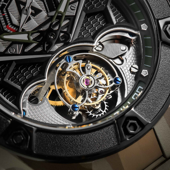 Astronic Nighthawk Tourbillon Camouflage SS angled shot picture