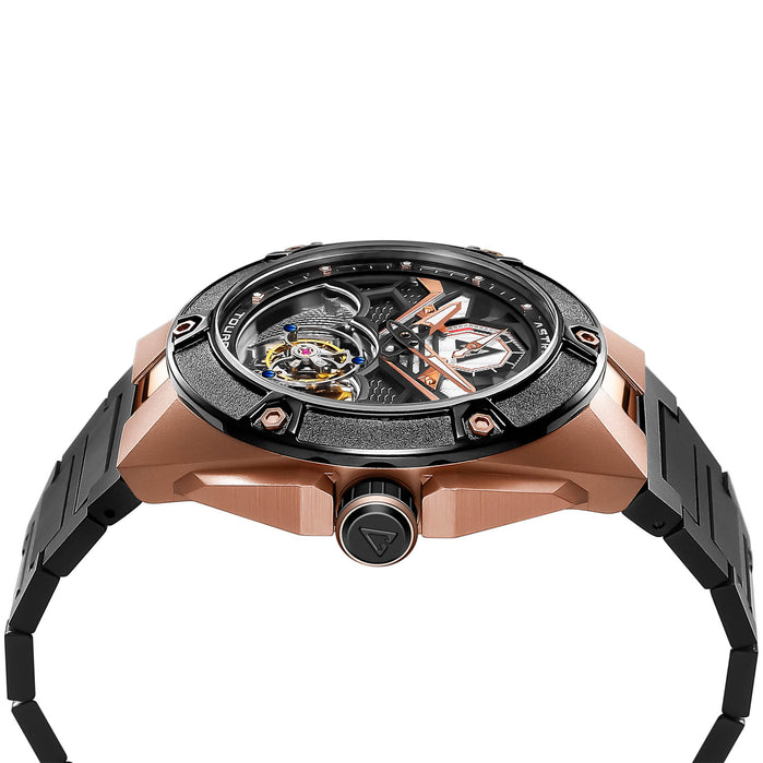 Astronic Nighthawk Tourbillon Rose Gold SS angled shot picture
