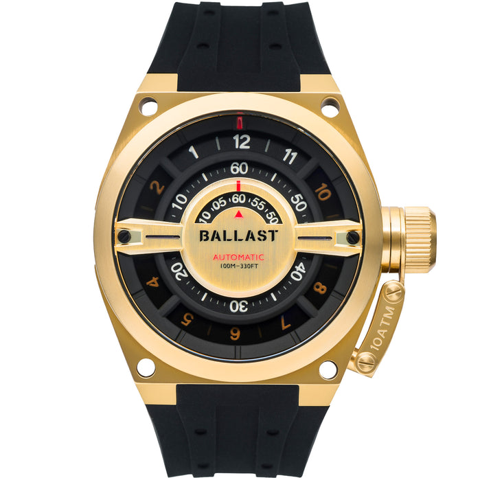 Ballast Valiant Gauge Automatic Gold Black angled shot picture