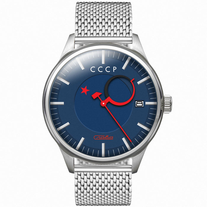 CCCP Heroes Kamzolkin Automatic Blue angled shot picture