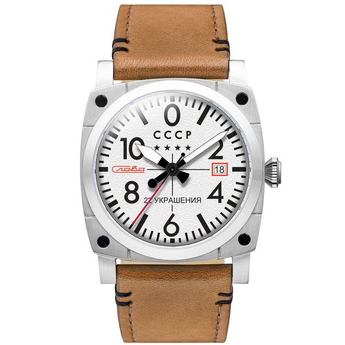 CCCP Aviation Gurevich Automatic Silver Limited Edition angled shot picture