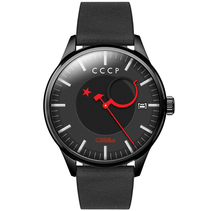 CCCP Heroes Kamzolkin Automatic Black Limited Edition angled shot picture