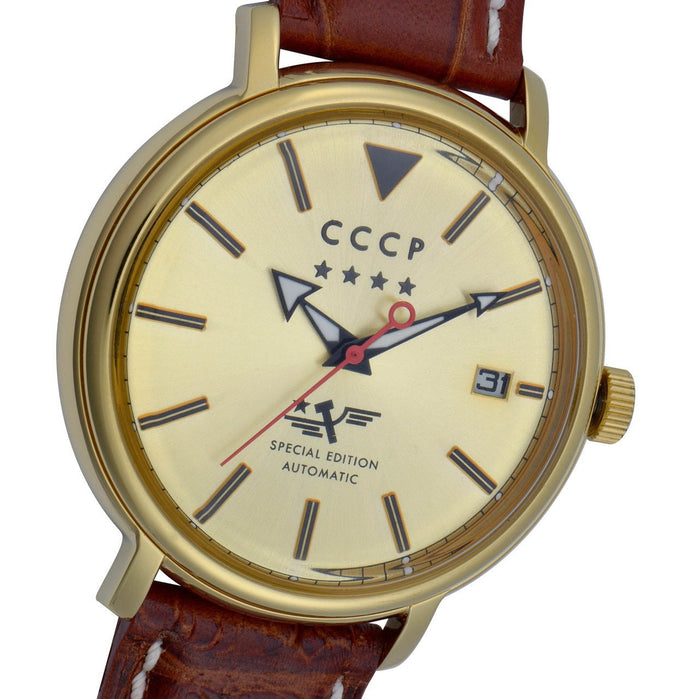CCCP Heritage Automatic Gold Brown angled shot picture
