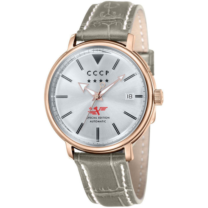 CCCP Heritage Automatic Rose Gold Silver angled shot picture