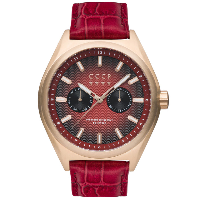 CCCP Shchuka Chrono Red angled shot picture