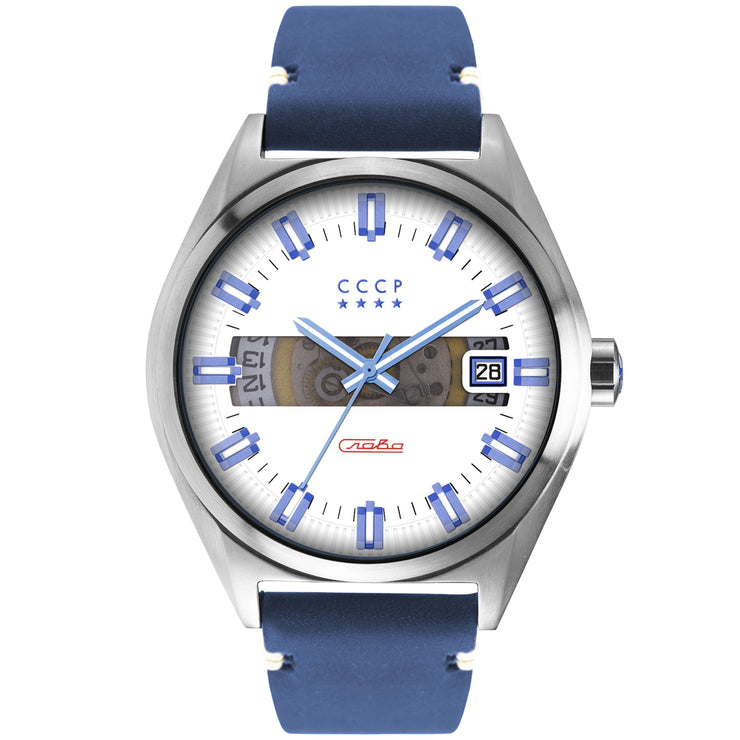 CCCP Shchuka Automatic Silver Blue