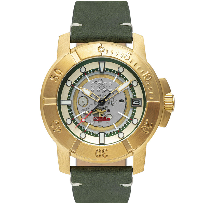 CCCP Goshkov Automatic Gold Green angled shot picture