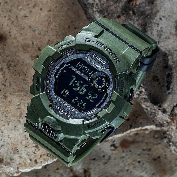 G-Shock GBD800UC G-Squad Connected Green angled shot picture