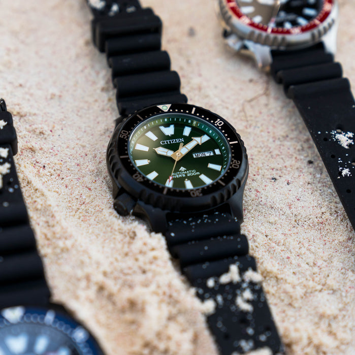 Citizen Promaster Dive Automatic Green angled shot picture
