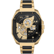 Diesel DZ7471 Flayed Automatic Black Gold SS