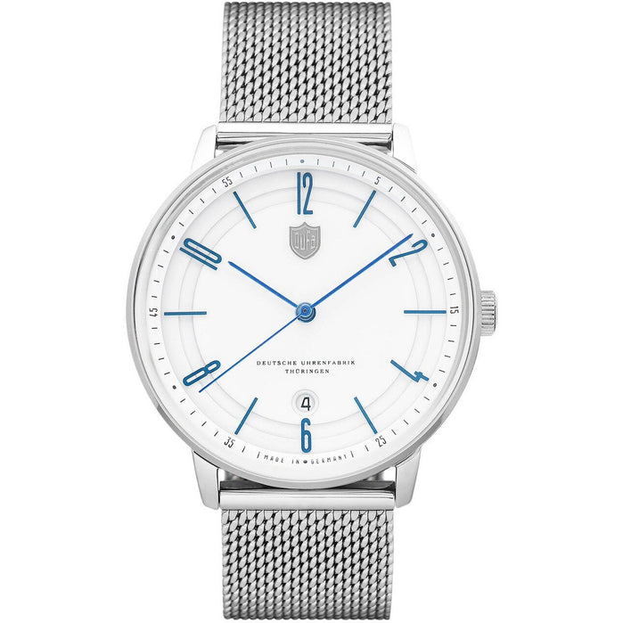 DuFa Bayer Swiss Automatic Silver White angled shot picture