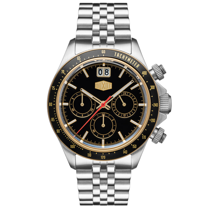 Duxot Accelero Big Date Chronograph SS Black Gold angled shot picture