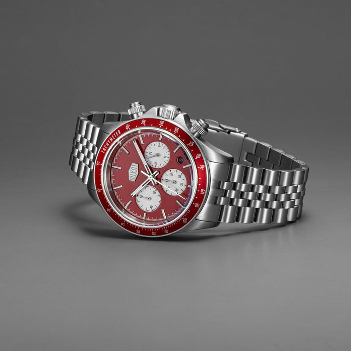 Duxot Accelero Chronograph Red SS angled shot picture