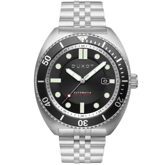 Duxot Tortuga Automatic Black SS angled shot picture