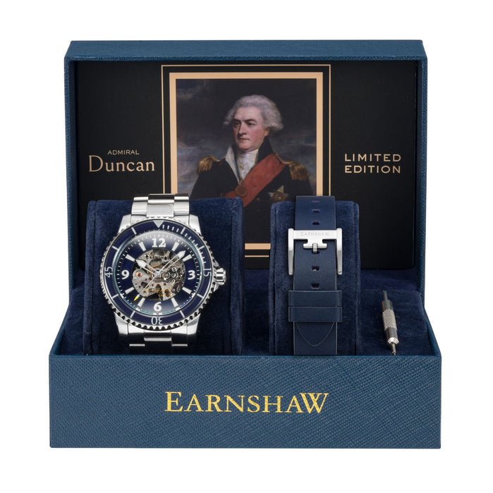 Thomas Earnshaw Admiral Duncan Automatic Blue Limited Edition angled shot picture