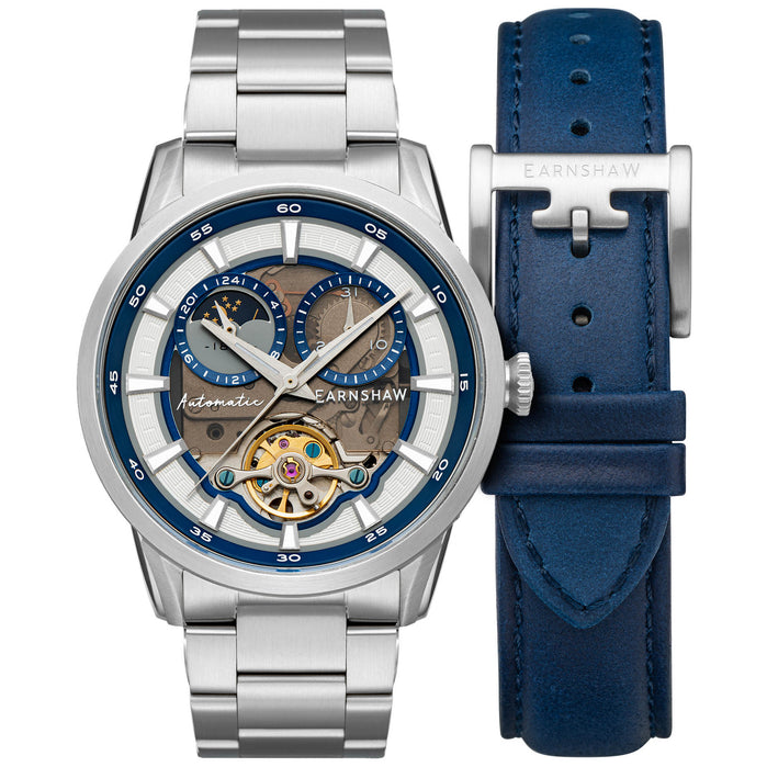 Thomas Earnshaw Carlyle Sun and Moon Automatic Blue angled shot picture