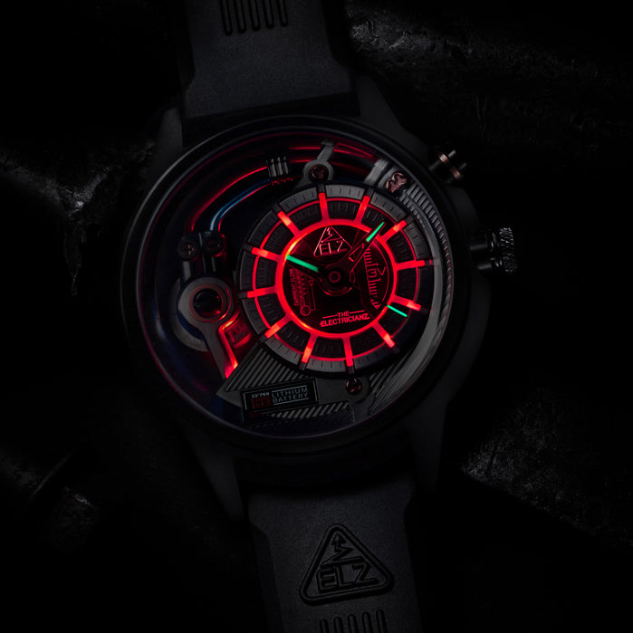 The Electricianz Dark Z 45mm Black Metal angled shot picture
