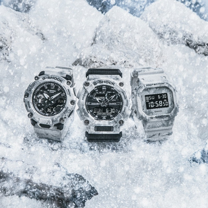 G-Shock GAE2100 Snow Camouflage Limited Edition angled shot picture