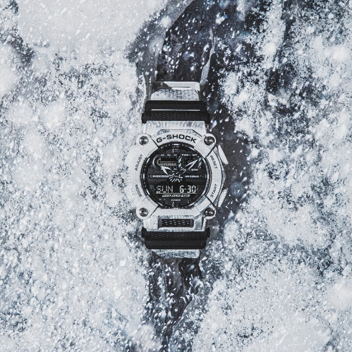 G-Shock GA900 Snow Camouflage Limited Edition angled shot picture