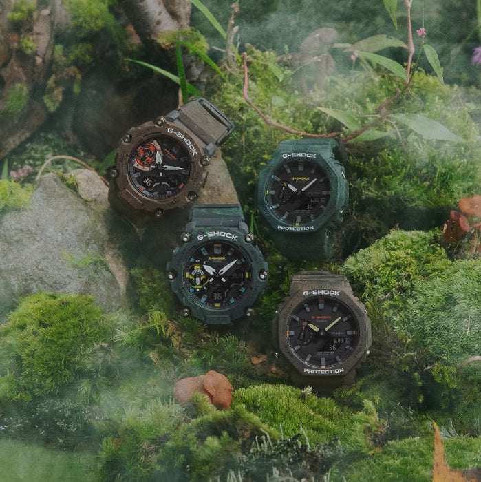 G-Shock GA2200 Mystic Forest Limited Edition Green angled shot picture