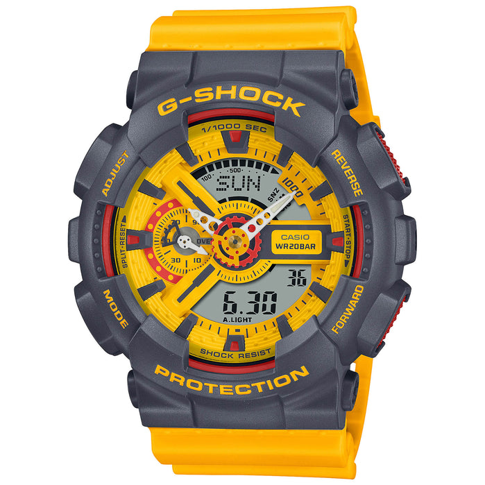 G-Shock GA110 90's Heritage Yellow angled shot picture
