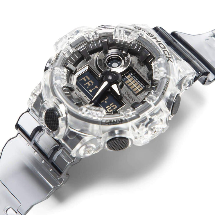 G-Shock GA700 Skeleton Ana Digi Clear Grey | Watches.com