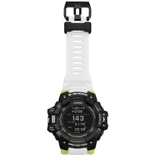 G-Shock GBDH1000 Heart-Rate Monitor Smartwatch White Neon