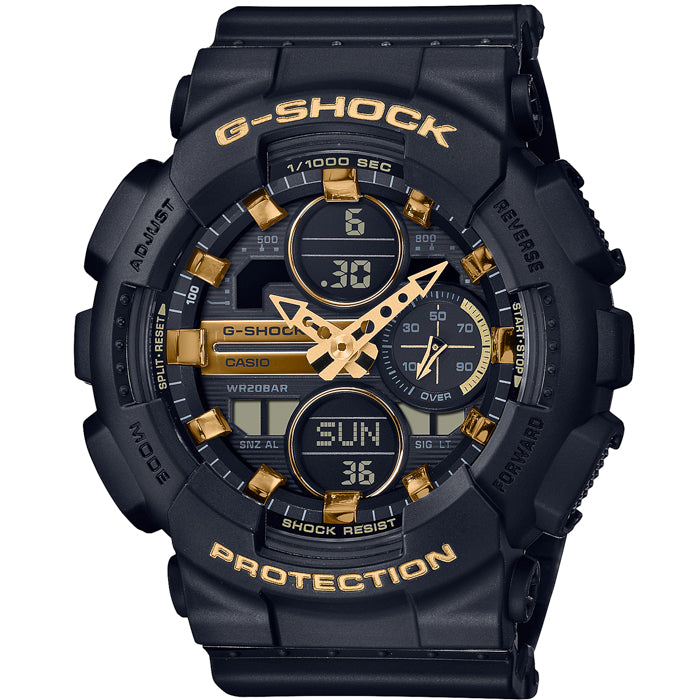 G-Shock GMAS140M Metallic Black Gold