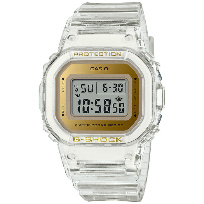 G-Shock GMDS5600 Skeleton Gold Clear angled shot picture
