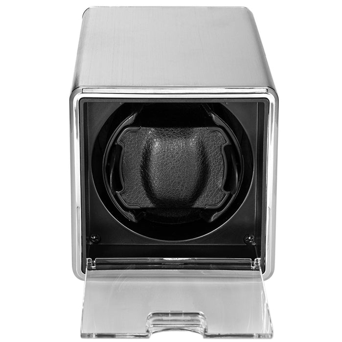 Mainspring Astronomy Alumina Single-Slot Watch Winder Silver angled shot picture