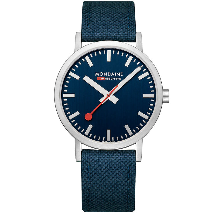 Mondaine Classic Recycled rPET 40mm Ocean Blue