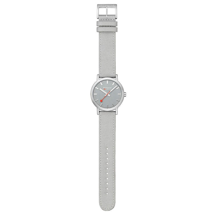Mondaine Classic Recycled rPET 40mm Soft Gray