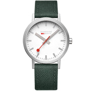 Mondaine Classic Recycled PET 40mm White Green