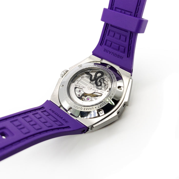 Nsquare Snake Queen Automatic 39mm Purple angled shot picture
