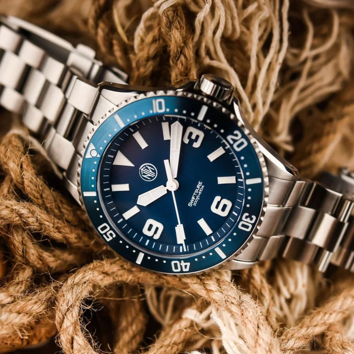 NTH Swiftsure Automatic Blue angled shot picture