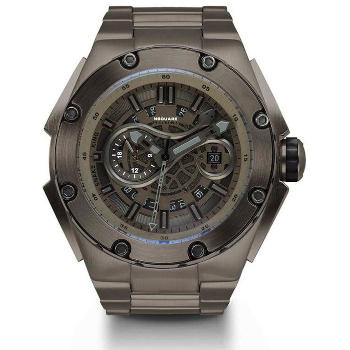 Nsquare Snake King Automatic Gunmetal Steel angled shot picture