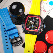 Nubeo Magellan Chronograph Space Invaders Defender Yellow Limited Edition