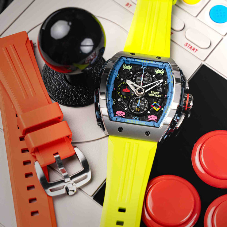 Nubeo Magellan Chronograph Space Invaders Alien Green Limited Edition
