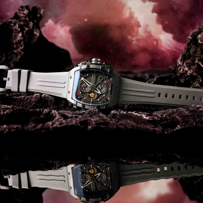 Nubeo Magellan Chronograph Circuit Black Limited Edition angled shot picture