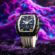 Nubeo Magellan Chronograph Space Invaders Spaceship White Limited Edition