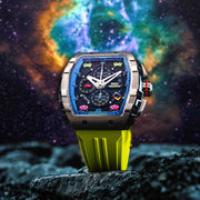 Nubeo Magellan Chronograph Space Invaders Alien Green Limited Edition