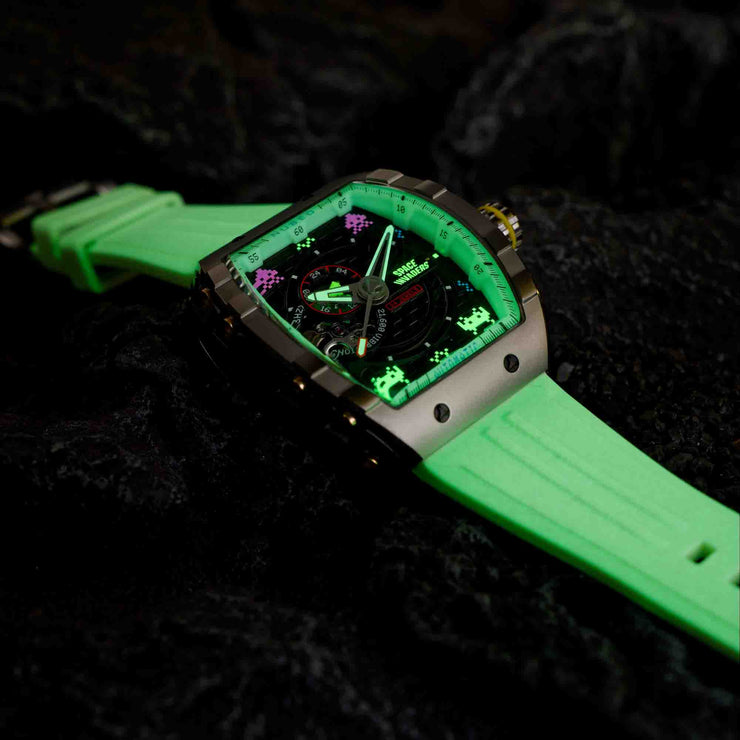 Nubeo Magellan Automatic Space Invaders Stardust Silver Limited Edition