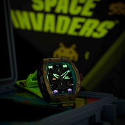 Nubeo Magellan Chronograph Space Invaders Alien Green Limited Edition