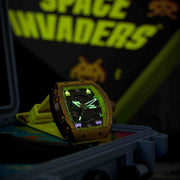 Nubeo Magellan Automatic Space Invaders Solar Gold Limited Edition
