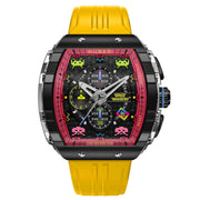 Nubeo Magellan Chronograph Space Invaders Defender Yellow Limited Edition