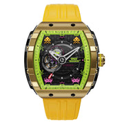 Nubeo Magellan Automatic Space Invaders Solar Gold Limited Edition