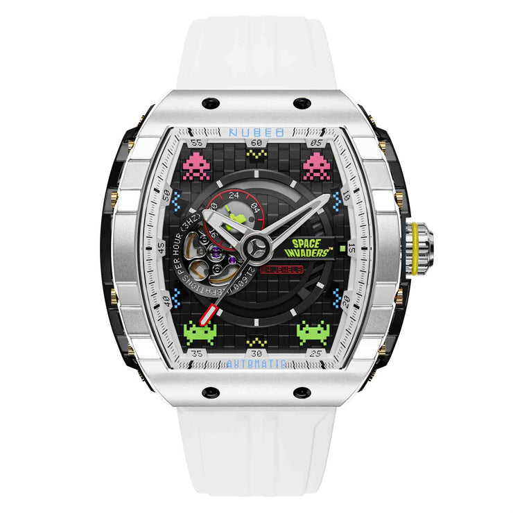 Nubeo Magellan Automatic Space Invaders Stardust Silver Limited Edition